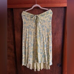 Patagonia High Low Skirt or dress in Yellow and Blue